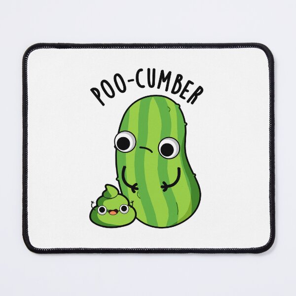 Item preview, Poo-cumber Funny Cucumber Pun designed and sold by punnybone.