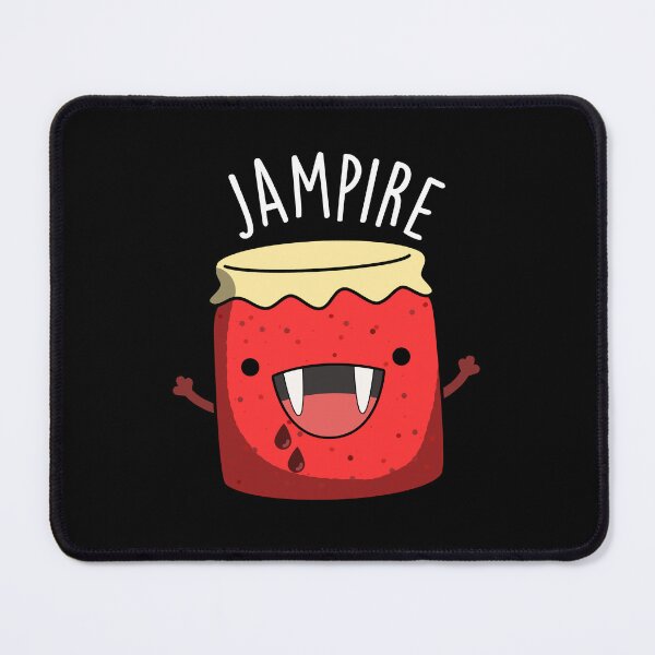 Item preview, Jam-pire Funny Vampire Jam Pun (Dark BG) designed and sold by punnybone.