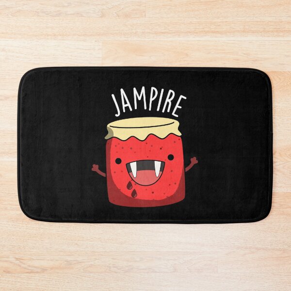Item preview, Jam-pire Funny Vampire Jam Pun (Dark BG) designed and sold by punnybone.