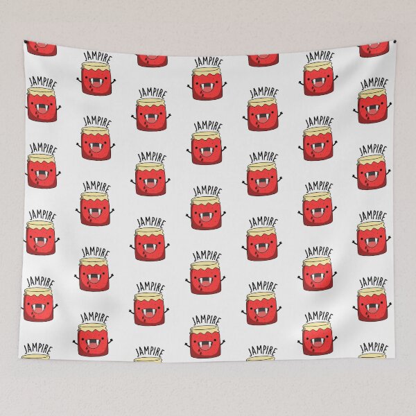 Item preview, Jam-pire Funny Vampire Jam Pun  designed and sold by punnybone.