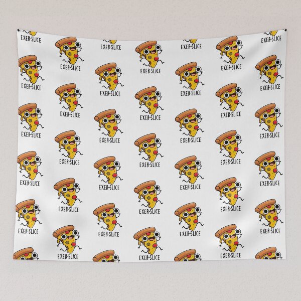 Item preview, Exer-slice Funny Pizza Pun  designed and sold by punnybone.