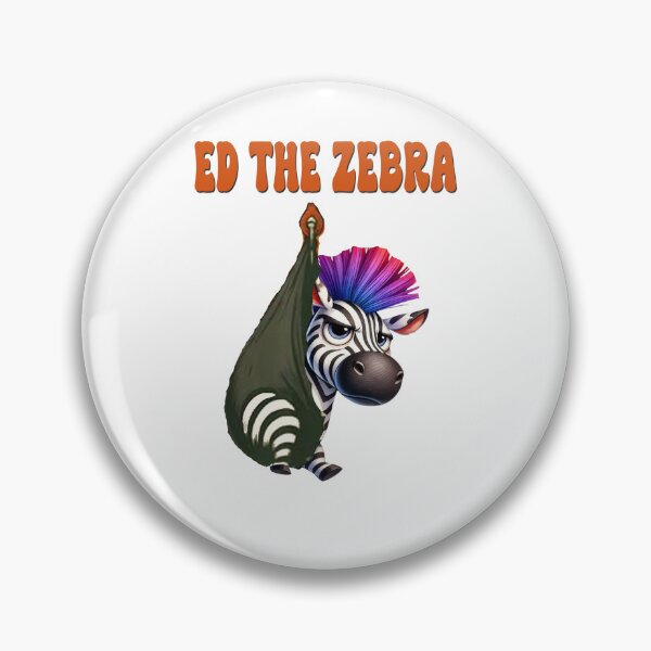 Item preview, Ed The Zebra Captured Funny Sarcastic Captured Zebra Animal  designed and sold by ZANNIX.