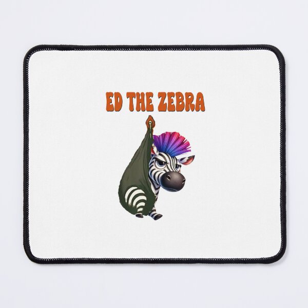 Item preview, Ed The Zebra Captured Funny Sarcastic Captured Zebra Animal designed and sold by ZANNIX.