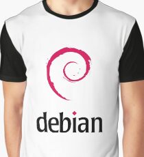 Linux Debian logo Graphic T-Shirt