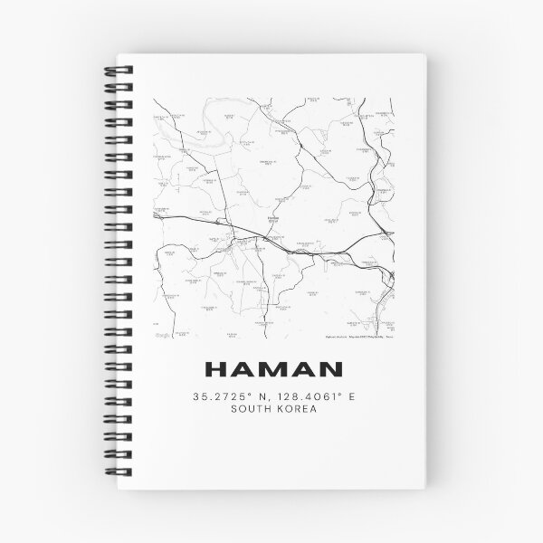 Item preview, Minimalist Haman Map – Korean History and Nature in Simple Design designed and sold by RM-Journey.