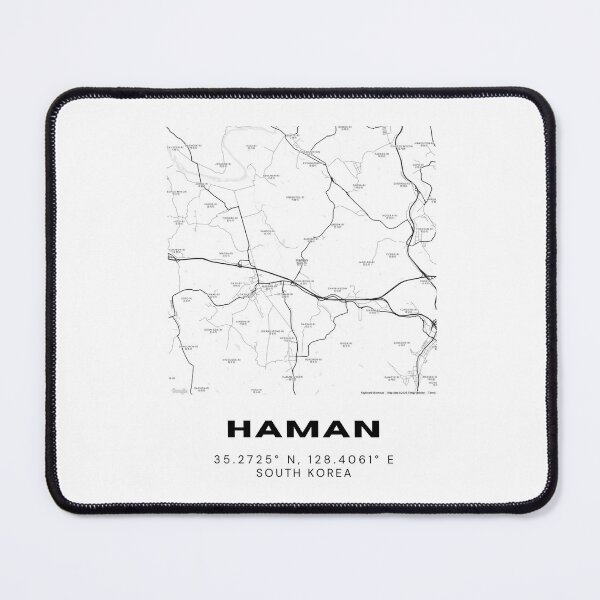 Item preview, Minimalist Haman Map – Korean History and Nature in Simple Design designed and sold by RM-Journey.