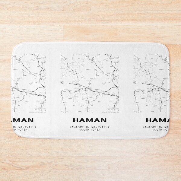 Item preview, Minimalist Haman Map – Korean History and Nature in Simple Design designed and sold by RM-Journey.