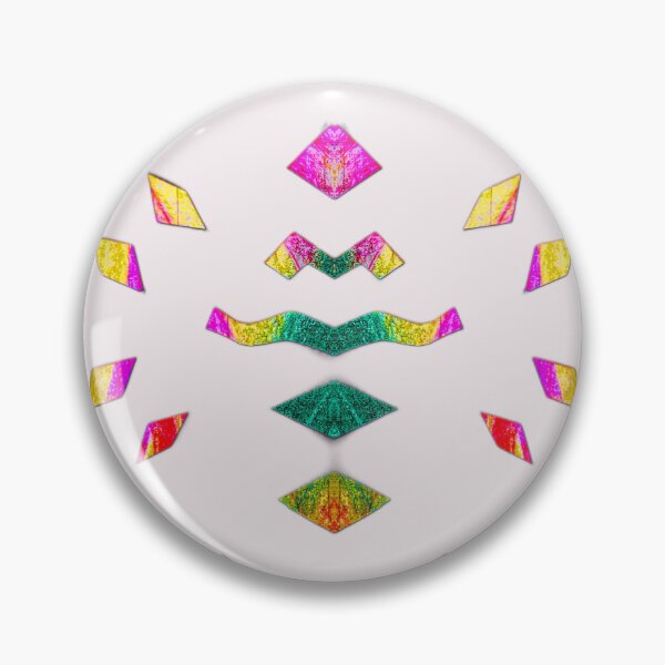 Item preview, Analogue paper cutting art played digitally - colourful & symmetrical on delicate pink-grey designed and sold by Vision Illustrated.