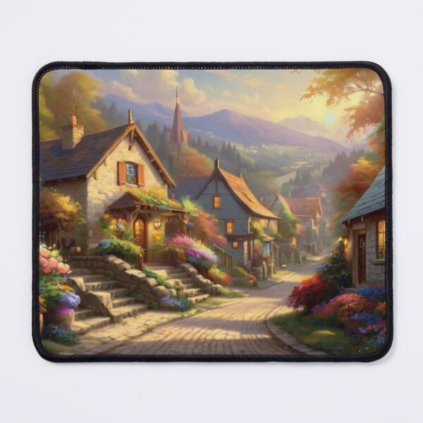 Item preview, Charming Village Street View designed and sold by BlareBlare.