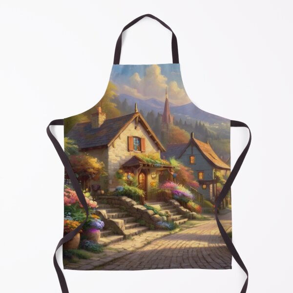Item preview, Charming Village Street View designed and sold by BlareBlare.