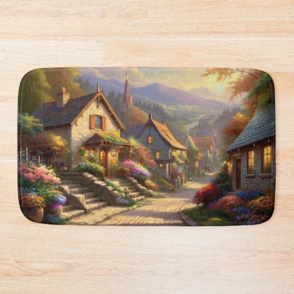 Item preview, Charming Village Street View designed and sold by BlareBlare.