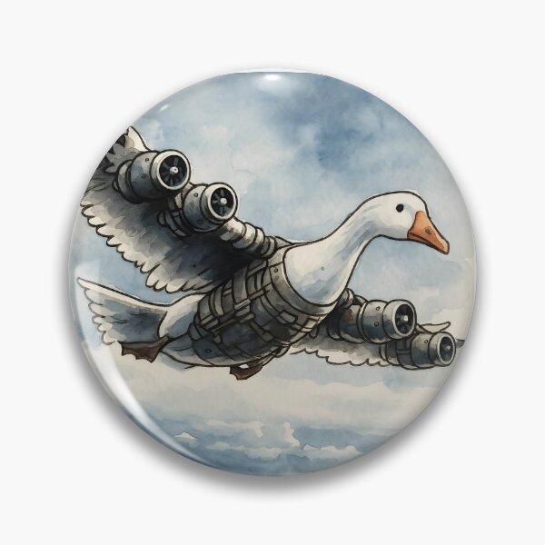Item preview, Bombombini Gusini Brainrot character watercolor fineart designed and sold by EmeraldeaArt.
