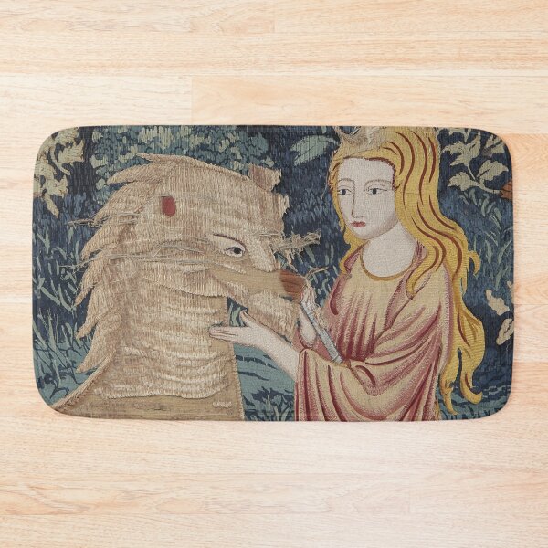 Item preview,  Medieval tapestry art Maiden and Chimera designed and sold by Vintage Designs +.