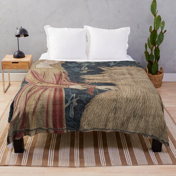 Item preview,  Medieval tapestry art Maiden and Chimera designed and sold by Vintage Designs +.