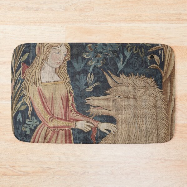 Item preview,  Medieval tapestry art Maiden and Chimera designed and sold by Vintage Designs +.