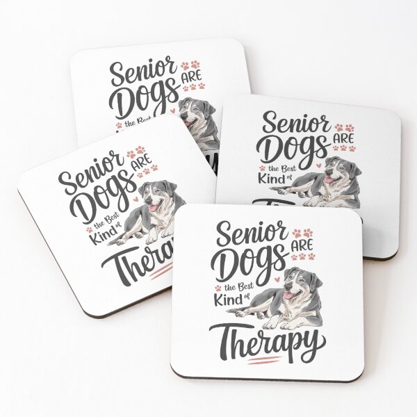 Item preview, Senior Dogs Are the Best Kind of Therapy – Emotional Rescue Dog Design designed and sold by Globuwear.