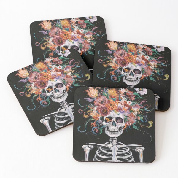 Item preview, Skeleton Flower Head designed and sold by whitecat23.