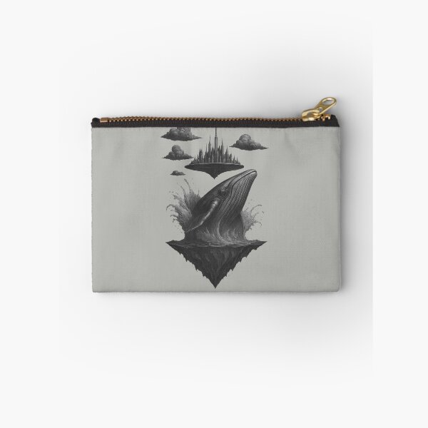 Item preview, Surreal Whale and Floating City Fantasy Art - Mystical Ocean Dream Design designed and sold by Shoot-The-Moon.