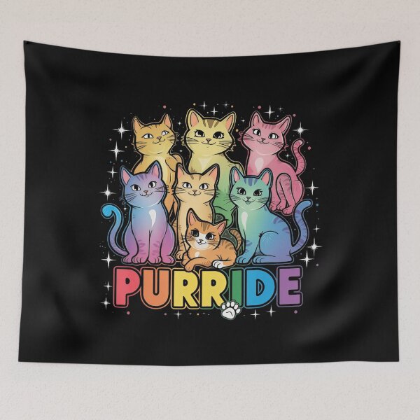 Item preview, Purride Cat Pride Ally LGBT Rainbow Animal Pet Lover designed and sold by SpeedyPrints.