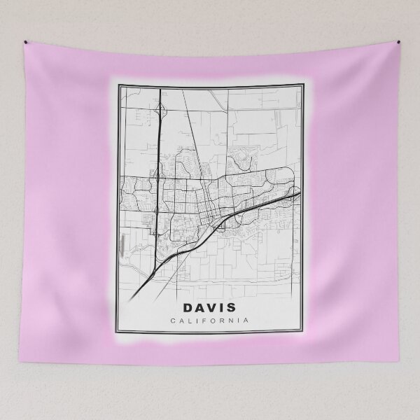 Item preview, Minimalist Davis Map designed and sold by Tamas Das.
