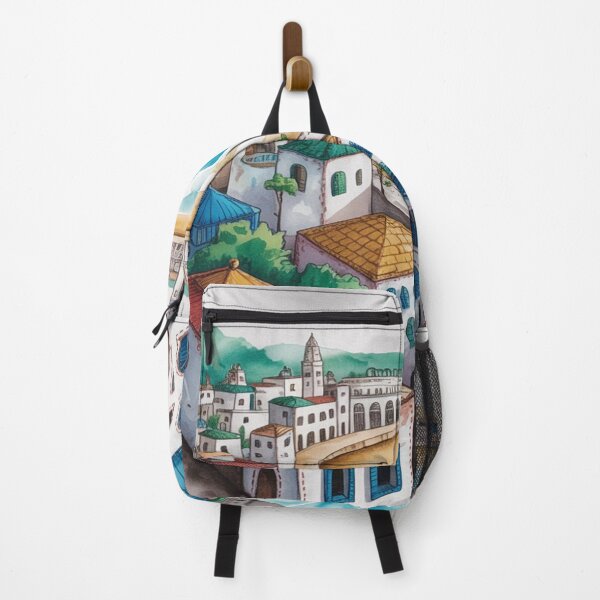 Item preview, Dreamy Casablanca – Watercolor Coastal Cityscape designed and sold by Italian Ink Studio.
