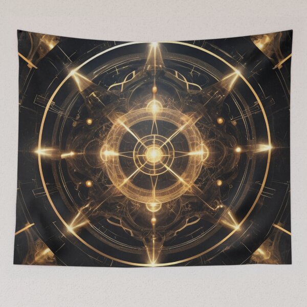Item preview, Golden Astral Compass designed and sold by VA Design.