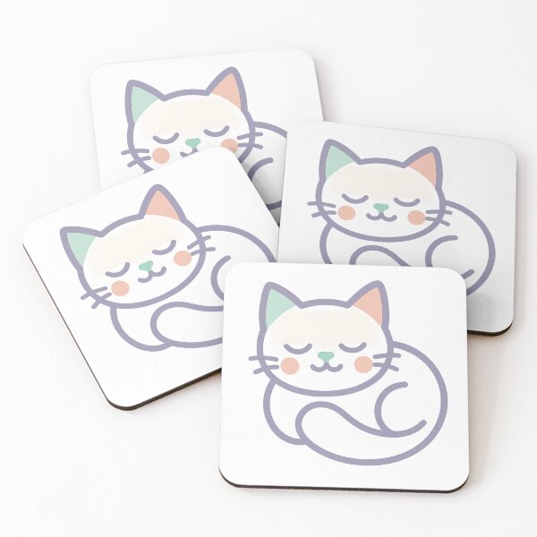 Item preview, sleeping cute cat designed and sold by MB Design Redbubble.