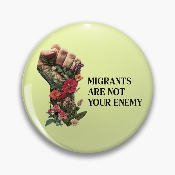 Item preview, Pro Immigration Floral Boho Political designed and sold by RockFireMerch.