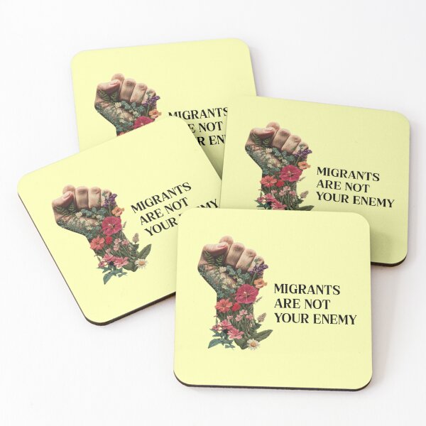 Item preview, Pro Immigration Floral Boho Political designed and sold by RockFireMerch.