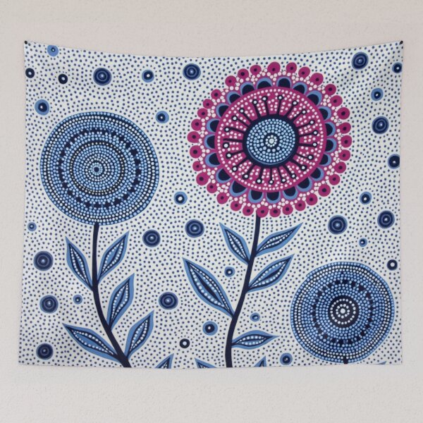 Item preview, Aboriginal Inspired Dot Art - Flowerets designed and sold by GrinGalore.