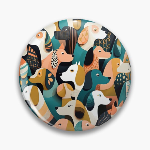 Item preview, Trendy Dogs pattern designed and sold by Vintage Designs +.