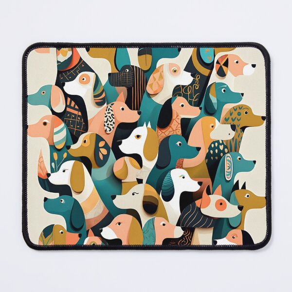Item preview, Trendy Dogs pattern designed and sold by Vintage Designs +.