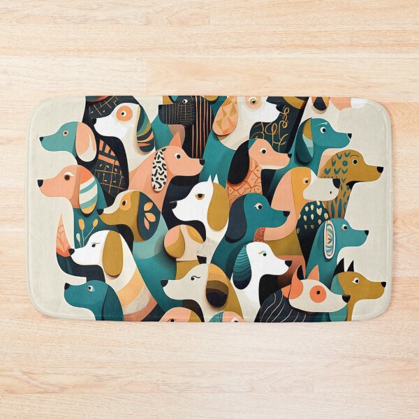 Item preview, Trendy Dogs pattern designed and sold by Vintage Designs +.