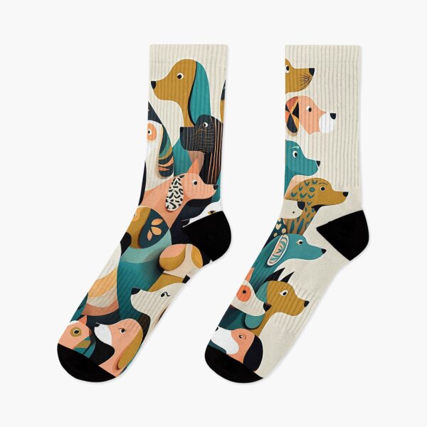 Item preview, Trendy Dogs pattern designed and sold by Vintage Designs +.