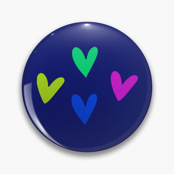 Item preview, Pop art pattern big hearts on blue designed and sold by Vision Illustrated.