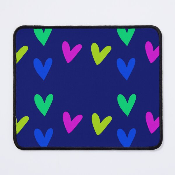 Item preview, Pop art pattern big hearts on blue designed and sold by Vision Illustrated.