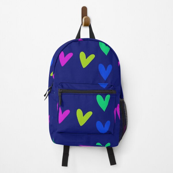 Item preview, Pop art pattern big hearts on blue designed and sold by Vision Illustrated.