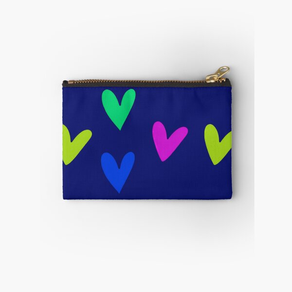 Item preview, Pop art pattern big hearts on blue designed and sold by Vision Illustrated.