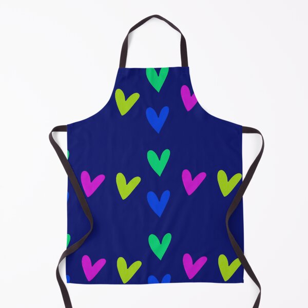 Item preview, Pop art pattern big hearts on blue designed and sold by Vision Illustrated.