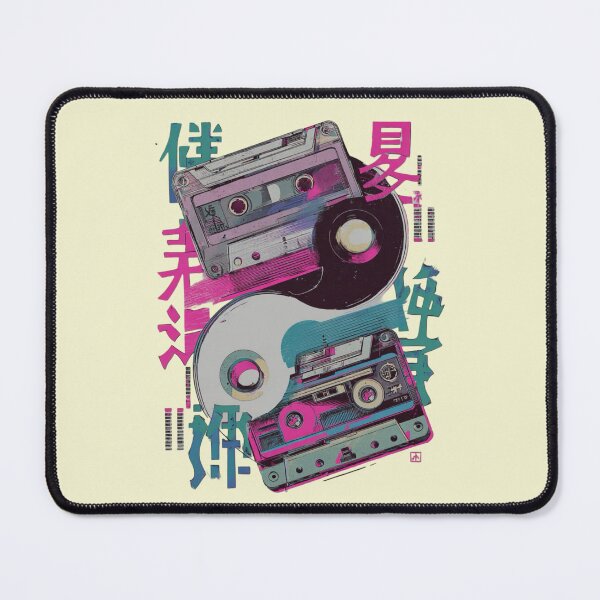 Item preview, Retro Mixtape Yin Yang Art designed and sold by RockFireMerch.