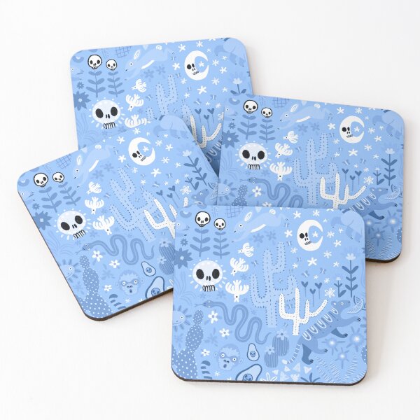 Item preview, Mexico motifs - blue designed and sold by EmmaChristieArt.