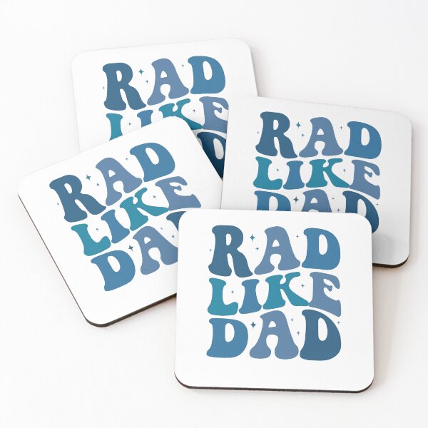 Item preview, Rad Like Dad Groovy Blue Letter Design designed and sold by XuanhieuBp.