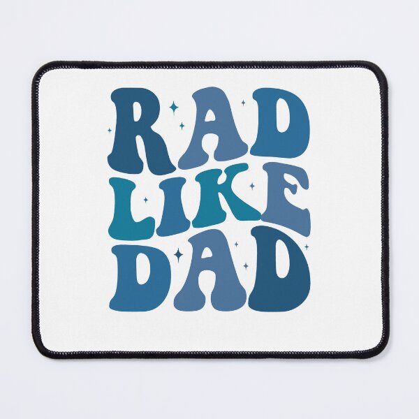 Item preview, Rad Like Dad Groovy Blue Letter Design designed and sold by XuanhieuBp.
