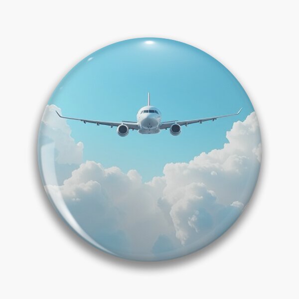 Item preview, An aeroplane flying in the blue sky with white clouds designed and sold by dabingboshi.