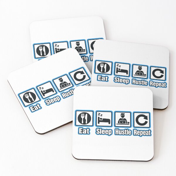 Item preview, Daily routine - eat, sleep, hustle, repeat designed and sold by AFernandesDSG.