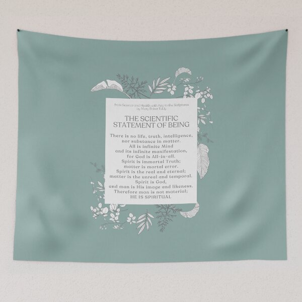 Item preview, The Scientific Statement of Being by Mary Baker Eddy - BOTANICAL TEAL designed and sold by Margaret Perry Designs.