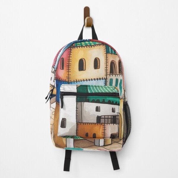 Item preview, Patchwork Casablanca” – Acquerello di architettura costiera designed and sold by Italian Ink Studio.