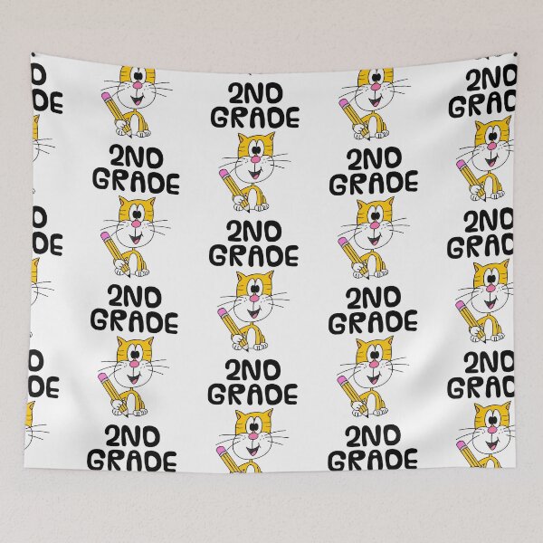 Item preview, School Cat 2nd Grade Teacher, Back To School designed and sold by doodlerob.