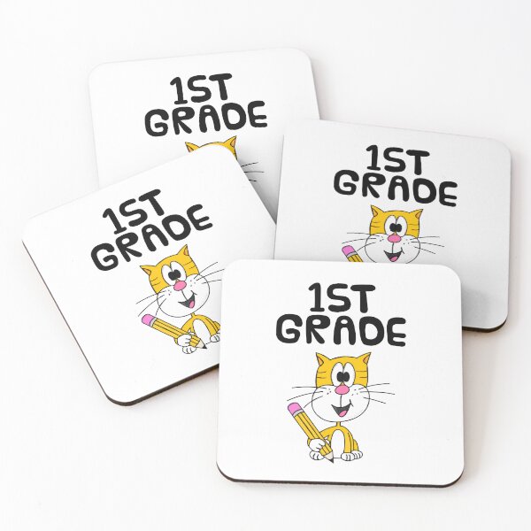 Item preview, School Cat 1st Grade Teacher, Back To School designed and sold by doodlerob.