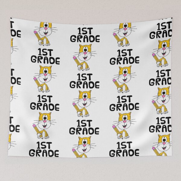 Item preview, School Cat 1st Grade Teacher, Back To School designed and sold by doodlerob.